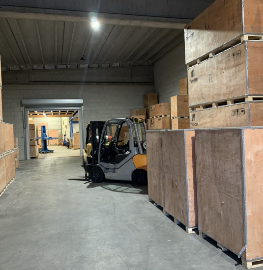 Firmly packed products, destined for distribution throughout Europe